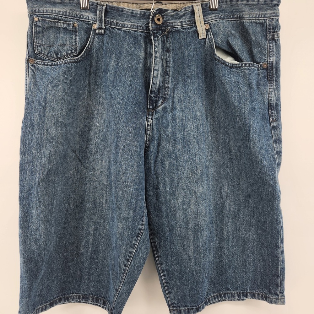 Sean John Blue Denim Jean Shorts Medium Wash Relaxed Jorts Size 42